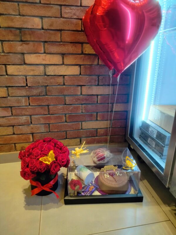 Happy birthday cake with chocolate frosting - same day delivery Karachi